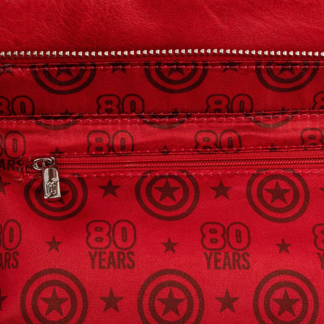 Loungefly Marvel - Captain America Floral Shield Crossbody Bag 3 Loungefly Marvel - Captain America Floral Shield Crossbody Bag