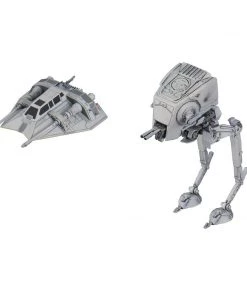Bandai America Bandai Hobby Star Wars AT-ST & Snowspeeder 1/144 Model Kit
