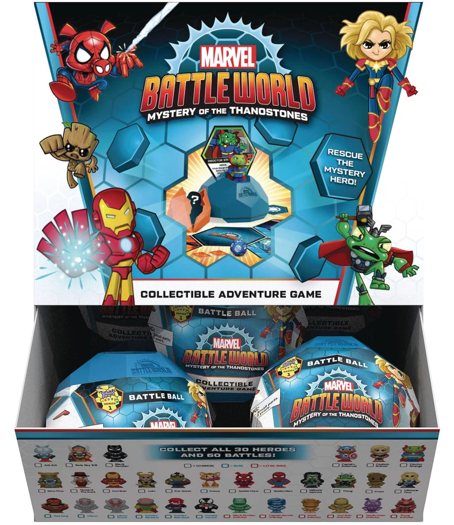 Funko Marvel Battleworld Game Battle Ball Capsule Display (Case Of 12) 2 Funko Marvel Battleworld Game Battle Ball Capsule Display (Case Of 12)