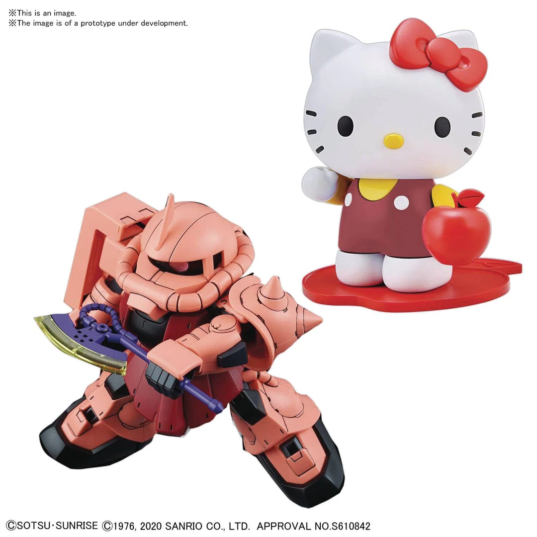 Bandai Japan Bandai Spirits Hello Kitty X MS-06S Char's Zaku II Gundam SD-EX Standard Model Kit 1 Bandai Japan Bandai Spirits Hello Kitty X MS-06S Char's Zaku II Gundam SD-EX Standard Model Kit
