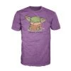 Funko Star Wars: The Mandalorian - The Child "Work Hard, Sleep Harder" Purple T-Shirt (Size XL)