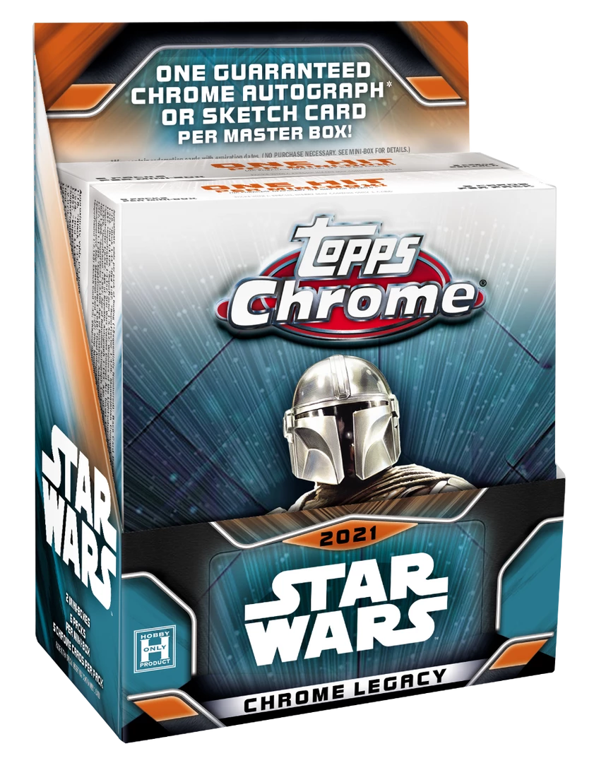 Topps 2021 Star Wars Chrome Legacy Trading Card Master Box 1 Topps 2021 Star Wars Chrome Legacy Trading Card Master Box