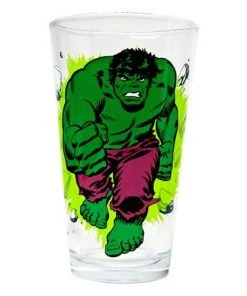 PopFun Toon Tumblers Marvel Incredible Hulk (Classic Version) 16 Oz. Pint Glass