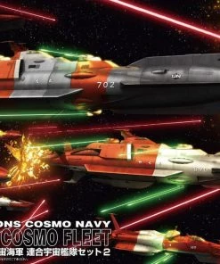 Bandai Japan Gundam Bandai Space Battleship Yamato 2199 - U.N.C.N. Combined Cosmo Fleet (Set #2) 1/1000 Model Kit