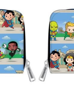 Loungefly DC Comics - Chibi Superheroes Zip Around Wallet