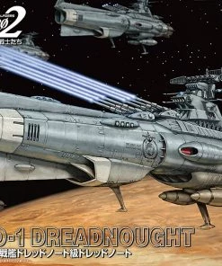 Bandai Japan Bandai Hobby Space Battleship Yamato 2202 - U.N.C.F.D.-1 Dreadnought 1/1000 Scale Model Kit Gundam