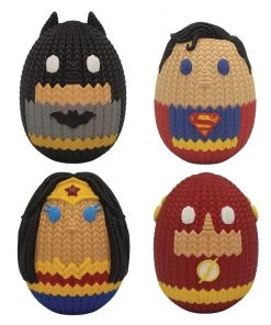 Bensussen Dutch & Associates Handmade By Robots Knit Series: DC Comics Justice League - 4-Pack Mini Egg Set