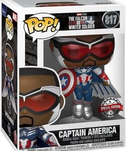 Funko Pop! Marvel: The Falcon And The Winter Soldier - Captain America (Metallic Exclusive)