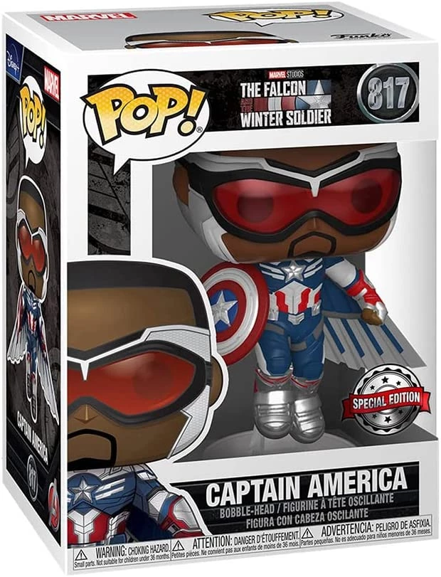Funko Pop! Marvel: The Falcon And The Winter Soldier - Captain America (Metallic Exclusive) 2 Funko Pop! Marvel: The Falcon And The Winter Soldier - Captain America (Metallic Exclusive)