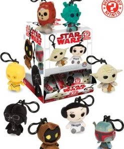 Funko Star Wars Classic Trilogy Mystery Minis Plush Keychains Display (Case Of 18)