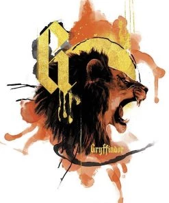 Film Cells LTD Trend Setters Harry Potter - Gryffindor House Urban Watercolor 17" X 24" MightyPrint Wall Art