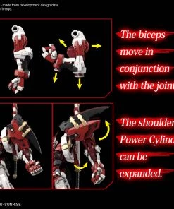 Bandai Japan Bandai Hobby Gundam Astray - Gundam Astray Red Frame Power 1/100 Hi-Res Model Kit
