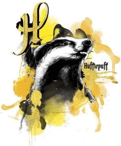 Film Cells LTD Trend Setters Harry Potter - Hufflepuff House Urban Watercolor 17" X 24" MightyPrint Wall Art