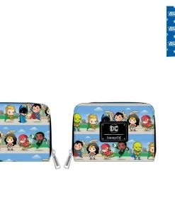 Loungefly DC Comics - Chibi Superheroes Zip Around Wallet