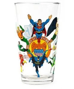 PopFun Toon Tumblers DC Comics: Justice League Of America16 Oz Pint Glass