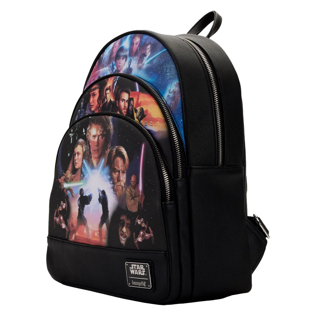 Loungefly Star Wars - Prequel Trilogy Mini Backpack 2 Loungefly Star Wars - Prequel Trilogy Mini Backpack