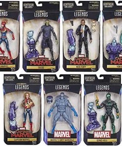 Hasbro Marvel Legends Captain Marve Kree Sentry Build-A-Figure Collection (Set Of 7)