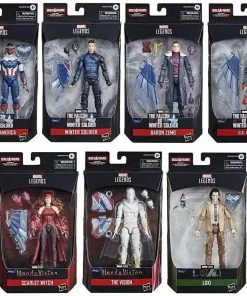 Hasbro Marvel Legends Disney+ Action Figures Wave 1 (Captain America Flight Gear BAF - Set Of 7)
