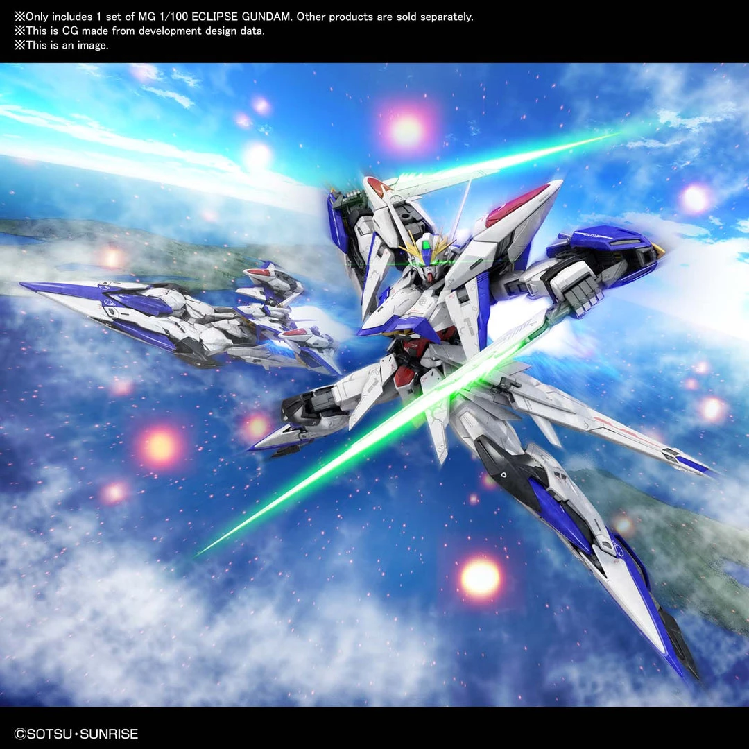 Bandai Japan Bandai Spirits Gundam Seed Eclipse - Gundam Eclipse 1/100 MG Model Kit 9 Bandai Japan Bandai Spirits Gundam Seed Eclipse - Gundam Eclipse 1/100 MG Model Kit