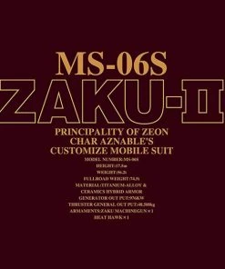 Bandai Japan Bandai Hobby Mobile Suit Gundam MS-06S Char's Zaku II 1/60 PG Model Kit
