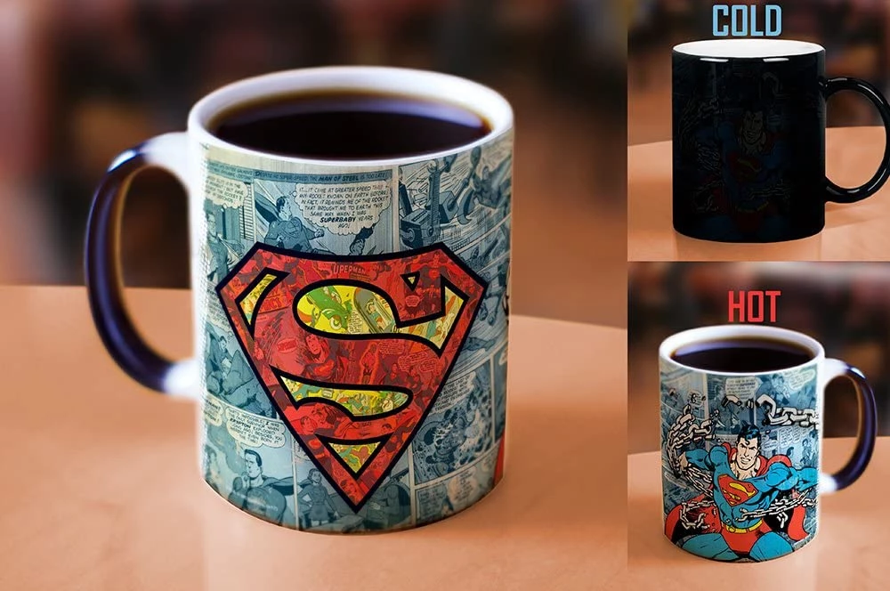 Morphing Mugs DC Comics "Superman Retro Logo" 11-oz. Heat Sensitive Mug 2 Morphing Mugs DC Comics "Superman Retro Logo" 11-oz. Heat Sensitive Mug