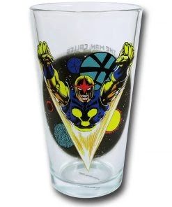 PopFun Toon Tumblers Marvel Nova 16 Oz Pint Glass
