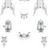 Bandai Japan Gundam Bandai Hobby 30 Minute Mission - #OP-19 Option Armor For Comander Operations Cielnova Gray