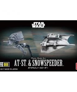 Bandai America Bandai Hobby Star Wars AT-ST & Snowspeeder 1/144 Model Kit