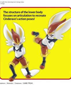 Bandai Japan Bandai Spirits Pokemon - Cinderace Model Kit Gundam 9 Bandai Japan Bandai Spirits Pokemon - Cinderace Model Kit Gundam