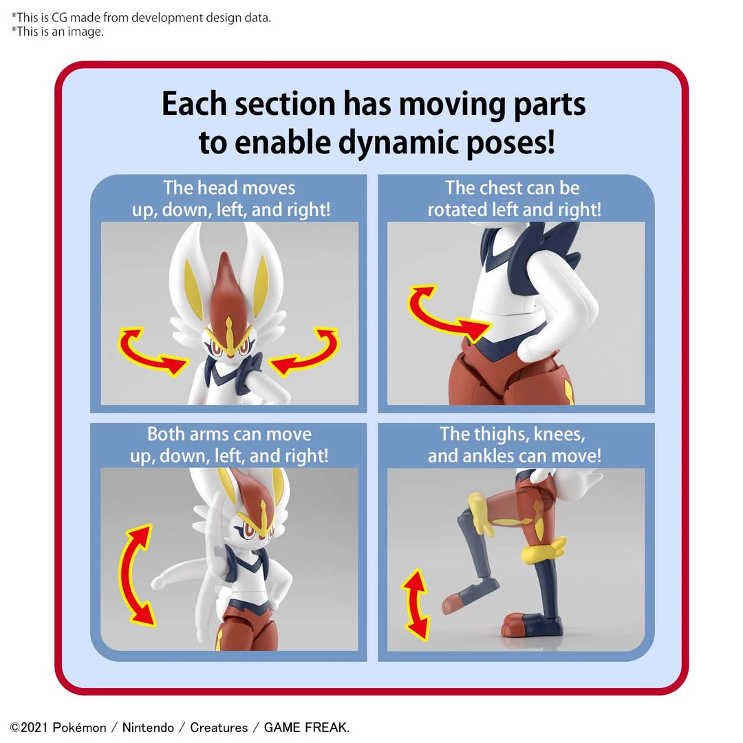 Bandai Japan Bandai Spirits Pokemon - Cinderace Model Kit Gundam 5 Bandai Japan Bandai Spirits Pokemon - Cinderace Model Kit Gundam