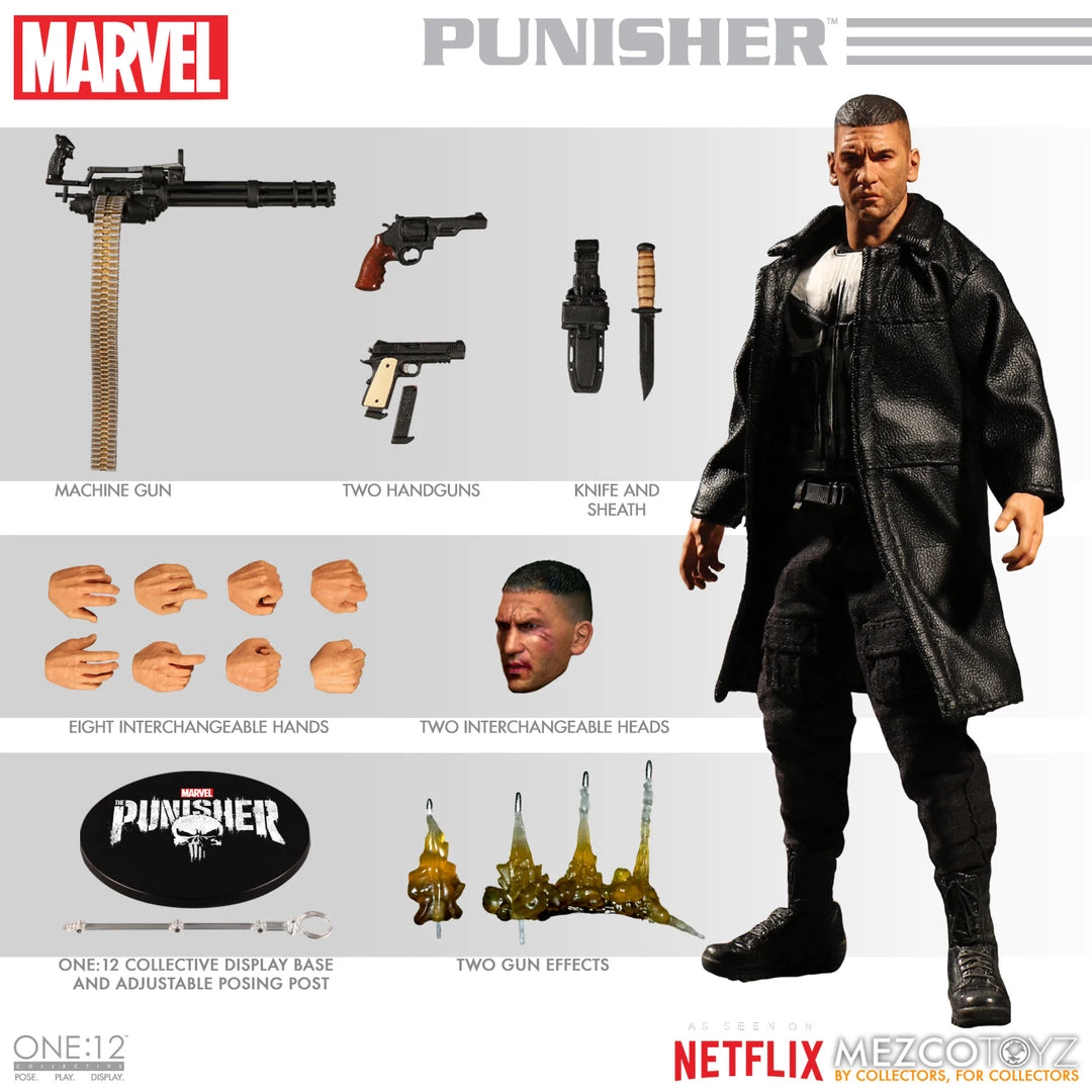 Mezco One:12 Collective - Marvel Netflix Punisher 2 Mezco One:12 Collective - Marvel Netflix Punisher
