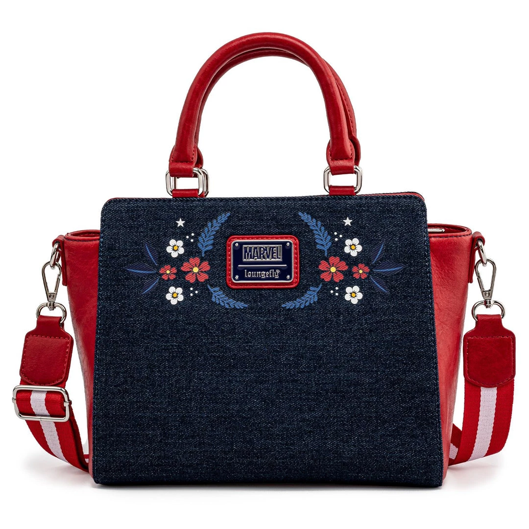 Loungefly Marvel - Captain America Floral Shield Crossbody Bag 2 Loungefly Marvel - Captain America Floral Shield Crossbody Bag