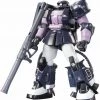 Bandai Japan Bandai Hobby Gundam - #151 MS-06R-1A Zaku II Black Tri-Stars 1/144 HG Model Kit