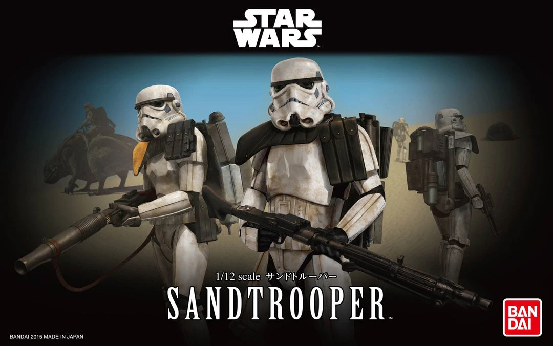 Bandai Japan Gundam Bandai Hobby Star Wars Sandtrooper Character Line 1/12 Model Kit 2 Bandai Japan Gundam Bandai Hobby Star Wars Sandtrooper Character Line 1/12 Model Kit