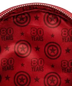 Loungefly Marvel - Captain America Floral Shield Mini Backpack