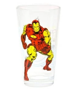 PopFun Toon Tumblers Marvel Iron Man Classic 16 Oz Pint Glass