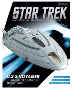Eaglemoss Star Trek Starships Vehicle & Collectors Magazine Exclusive: U.S.S. Voyager (Sternbach Concept)