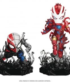 Beast Kingdom Marvel Mini Egg Attack MEA-018SP: Maximum Venom - Spider-man & Iron Man 2-Pack (2020 SDCC Exclusive)