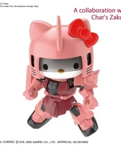 Bandai Japan Bandai Spirits Hello Kitty X MS-06S Char's Zaku II Gundam SD-EX Standard Model Kit