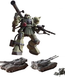 Bandai Japan Bandai Hobby Gundam Universal Century 0079 - MS-06 Zaku The Ground War Set 1/144 HG Model Kit