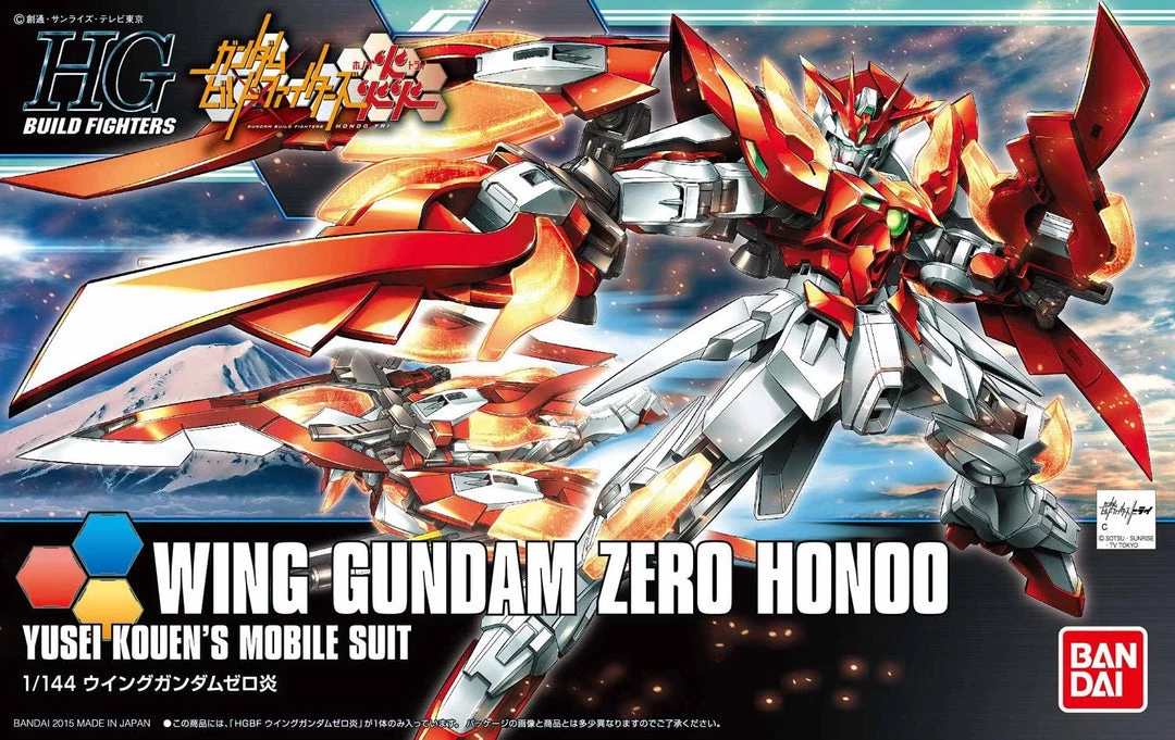 Bandai Japan Bandai Hobby Gundam Build Fighters - #33 Wing Gundam Zero Honoo 1/144 HG Model Kit 2 Bandai Japan Bandai Hobby Gundam Build Fighters - #33 Wing Gundam Zero Honoo 1/144 HG Model Kit